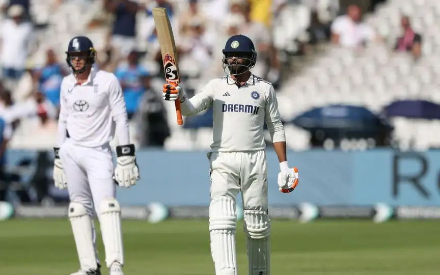 Ravindra Jadeja Slams Third Consecutive Fifty; Pulls Out Signature Sword Celebration
